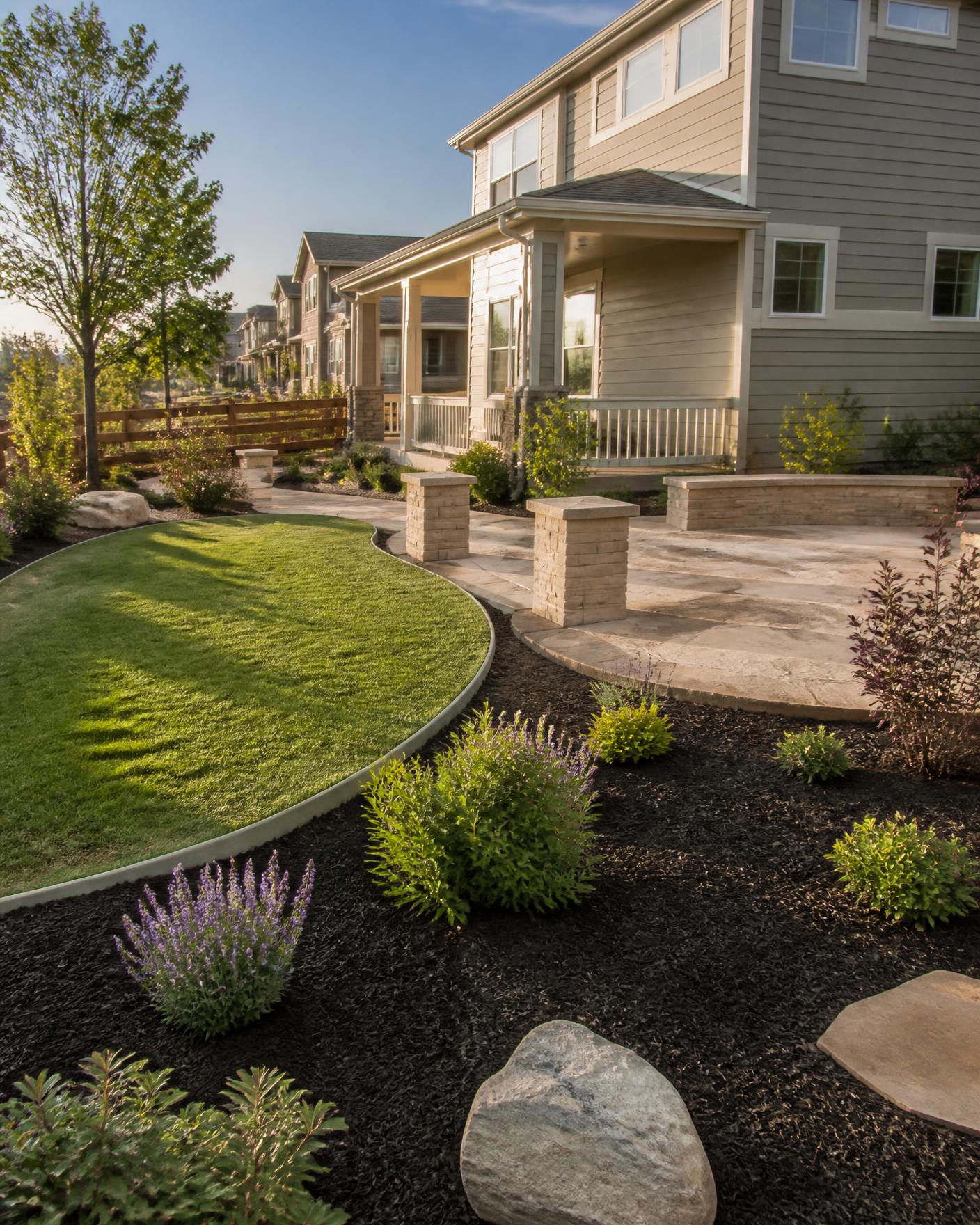 New Landscape Installation in Northern Colorado by Castro's Landscaping